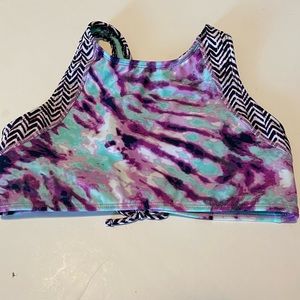 Girls Wonder Nation Swim Suit Top Piece size XXL 18